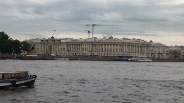 As Atrações de São Petersburgo. Monumentos da arquitetura. Arquitetura . — Vídeo de Stock