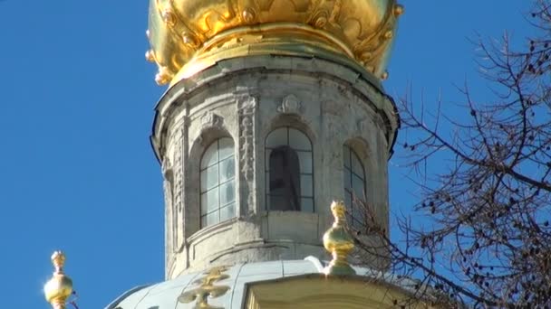 Russia dome of church — Stock Video