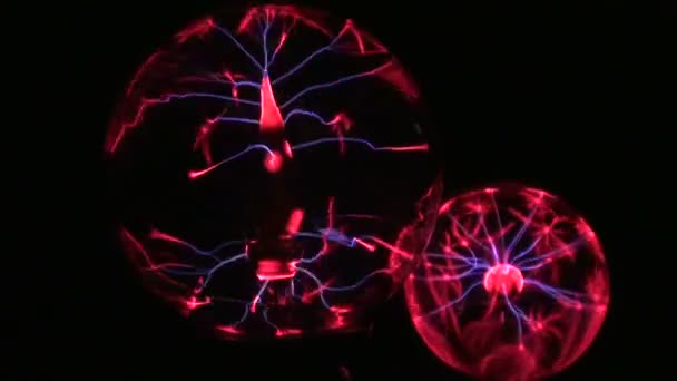 Inside the ball lightning — Stock Video