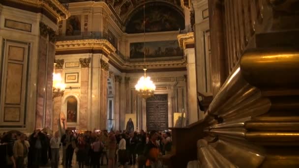 Інтер'єр православної церкви — стокове відео