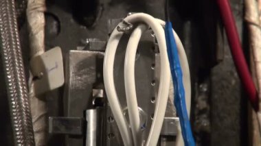 bir sürü elektrik telleri