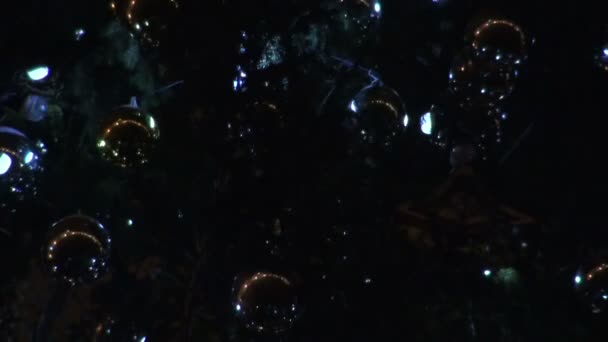 Boże Narodzenie drzewo wianek, zabawka — Wideo stockowe