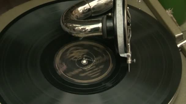 De gramophone — Stockvideo