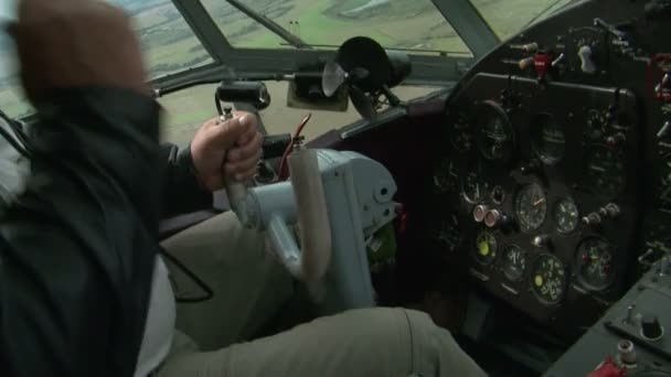 Авиационный симулятор — стоковое видео