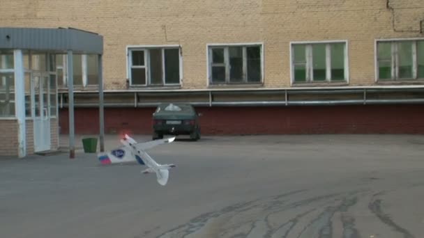 Radio-controlled model aircraft — Stock Video