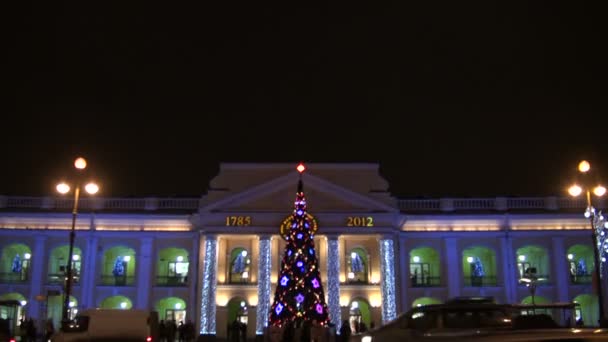 New year's tree — Stock Video