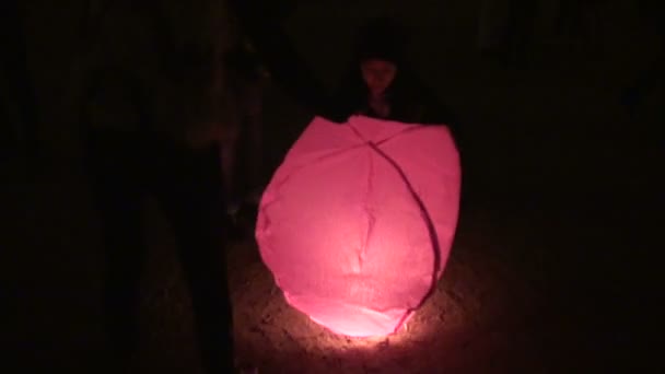 Paper lantern — Stock Video