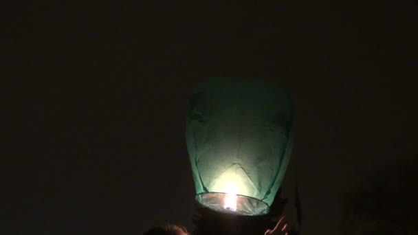 Бумажный фонарь — стоковое видео