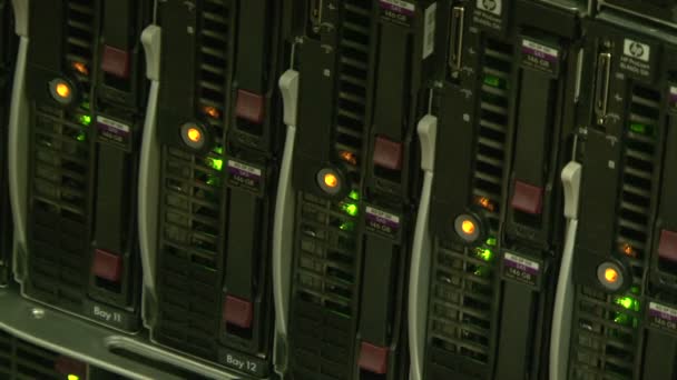 Ett system block av datorn, servern — Stockvideo