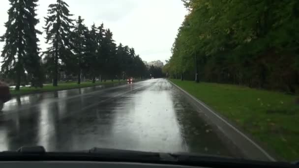 Estrada de madeira — Vídeo de Stock