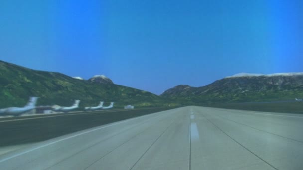 一架喷气式飞机的崛起 — 图库视频影像