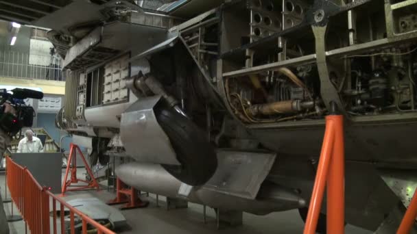 组织和机制的作战飞机 — 图库视频影像