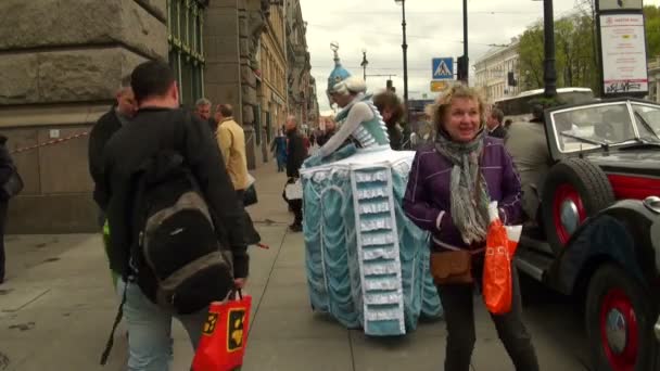 Artisterna på scenen — Stockvideo