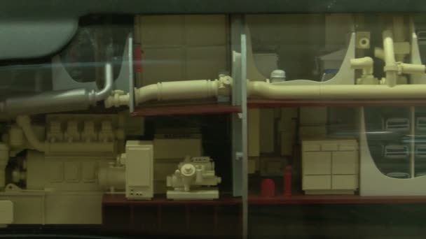 Models of submarines — Stock Video