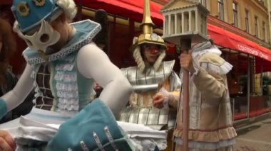 The artists on stage