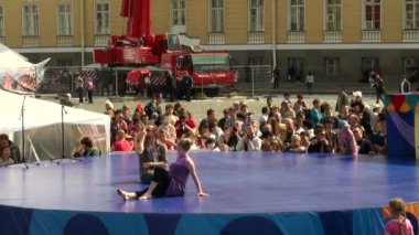 The artists on stage