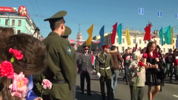 Feestelijke parade — Stockvideo