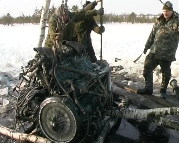 Motor de aeronaves — Vídeo de stock