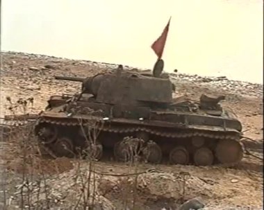 batık tank kv-1 nehirden çekildi