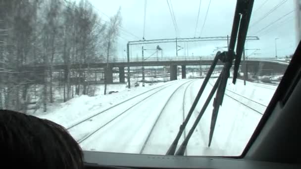 Viaggi in treno — Video Stock