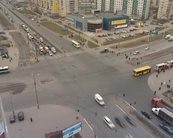 Дороги в городе — стоковое видео