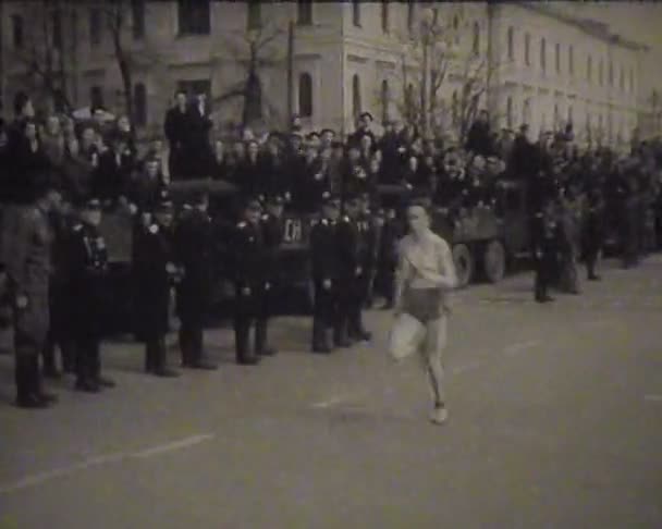 Physical training and sports in the USSR. Newsreel — Stock Video