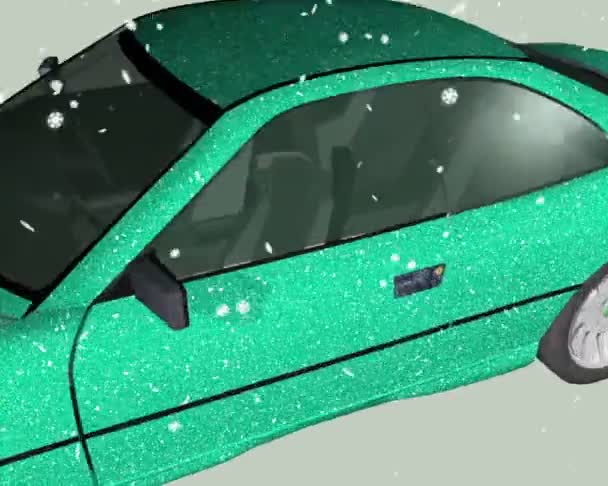 冷冻的车城堡 — 图库视频影像