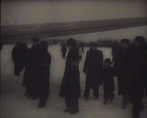 Begravningen av stalin i Sovjetunionen. Journalfilm. — Stockvideo
