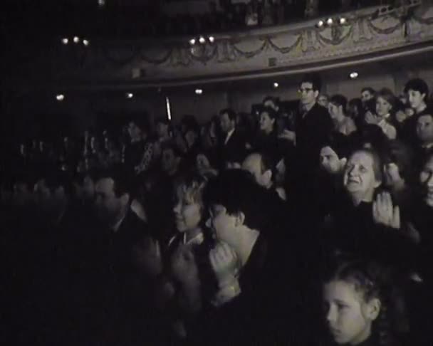 Theater der ussr, Wochenschau. — Stockvideo