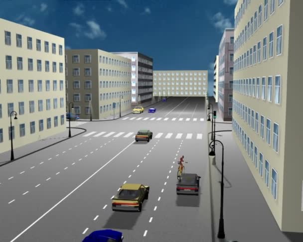 Нарушение правил дорожного движения — стоковое видео