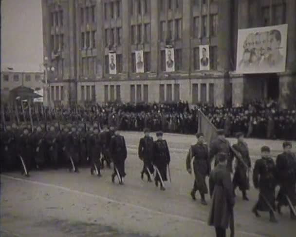 Kroniki, Kronika z ZSRR. Demonstracja i parady — Wideo stockowe