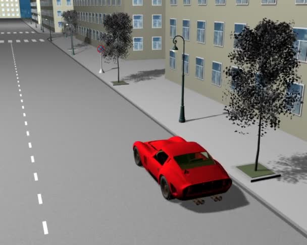 道路状況 3 d — ストック動画