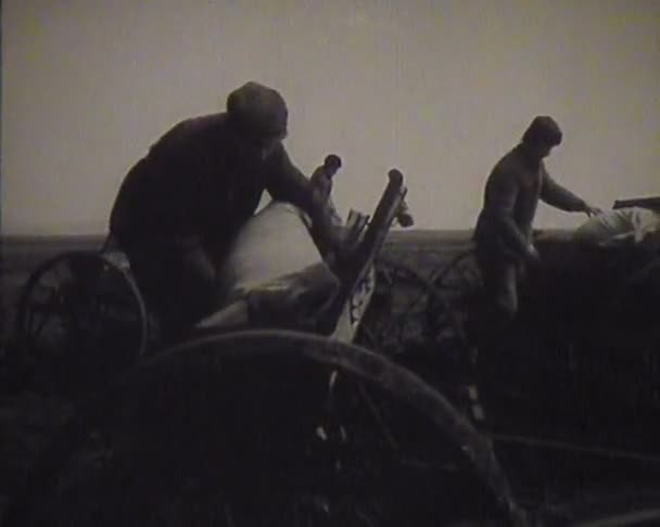 Agricoltura in URSS. Bobina di giornale — Video Stock