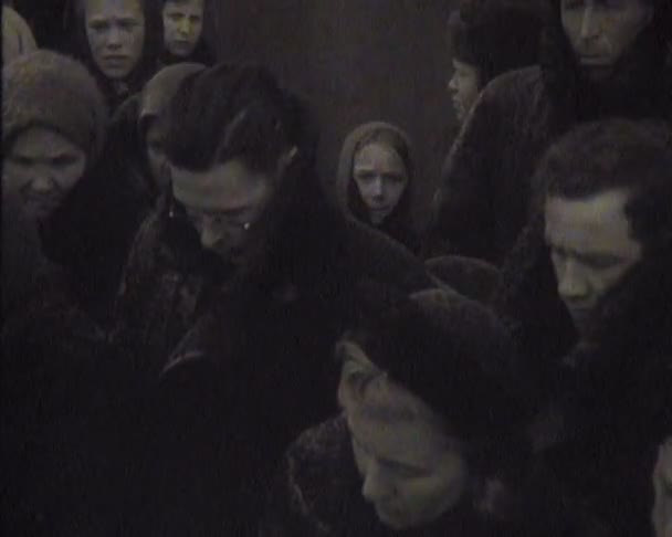 Il funerale di Stalin in URSS. Bobina di giornale — Video Stock