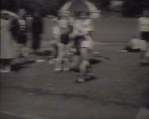 Physical training and sports in the USSR. Newsreel — Stock Video