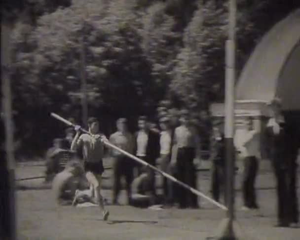 Lichamelijke opleiding en sport in de Sovjet-Unie. filmjournaal — Stockvideo