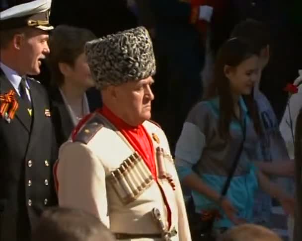 Parade on victory Day — Stock Video