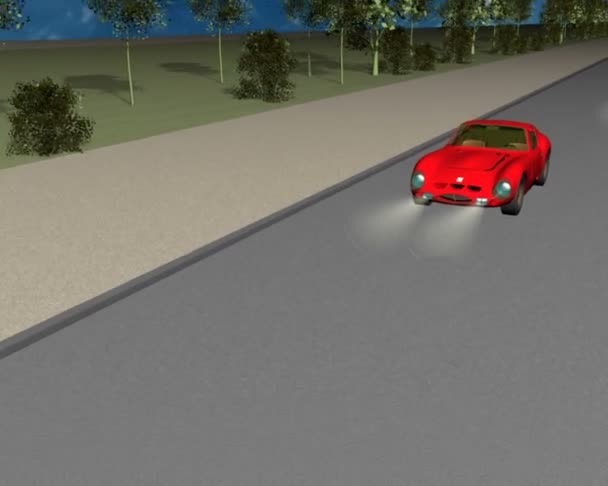 道路状況 3 d — ストック動画