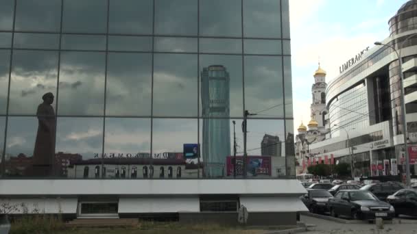 Ecaterimburgo. Os pontos turísticos da cidade . — Vídeo de Stock