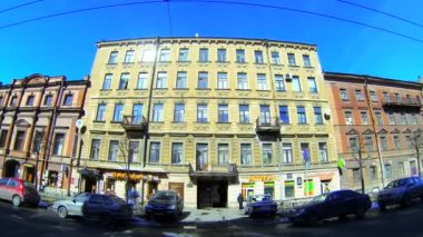 st. Petersburg'da eski bir binanın dış cephe