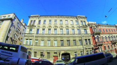 st. Petersburg'da eski bir binanın dış cephe