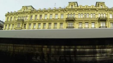 st. Petersburg'da eski bir binanın dış cephe