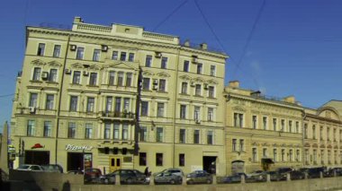 st. Petersburg'da eski bir binanın dış cephe