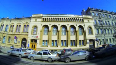 st. Petersburg'da eski bir binanın dış cephe