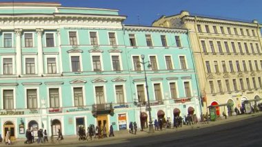 st. Petersburg'da eski bir binanın dış cephe