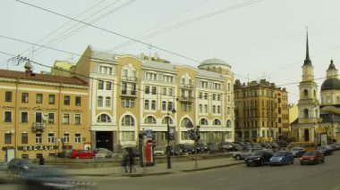 st. Petersburg'da eski bir binanın dış cephe