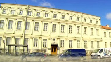 st. Petersburg'da eski bir binanın dış cephe