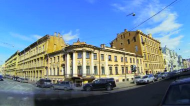 st. Petersburg'da eski bir binanın dış cephe