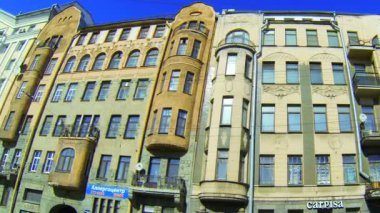 st. Petersburg'da eski bir binanın dış cephe