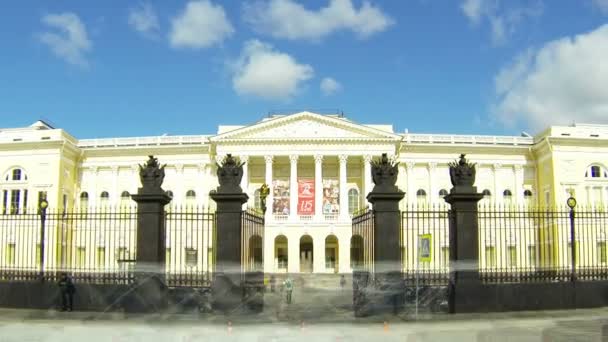 Russisch Staatsmuseum in Sint-petersburg — Stockvideo